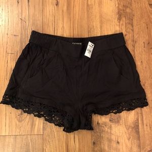 Express Black Shorts